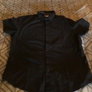 Men’s Calvin Klein black shortsleeve dress shirt L
